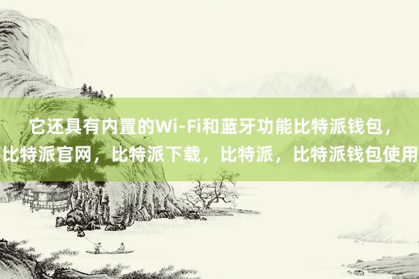 它还具有内置的Wi-Fi和蓝牙功能比特派钱包，比特派官网，比特派下载，比特派，比特派钱包使用