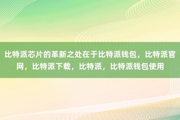 比特派芯片的革新之处在于比特派钱包，比特派官网，比特派下载，比特派，比特派钱包使用