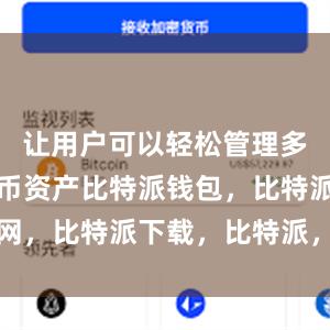 让用户可以轻松管理多个数字货币资产比特派钱包，比特派官网，比特派下载，比特派，比特派钱包使用