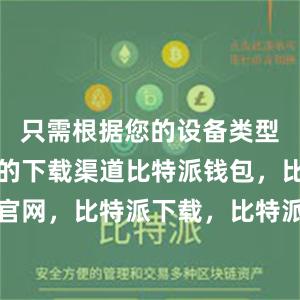 只需根据您的设备类型选择正确的下载渠道比特派钱包，比特派官网，比特派下载，比特派，比特派钱包使用