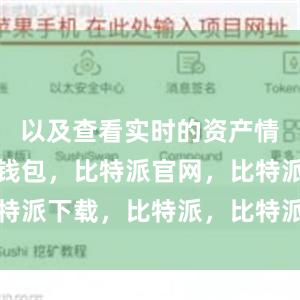 以及查看实时的资产情况比特派钱包，比特派官网，比特派下载，比特派，比特派钱包使用